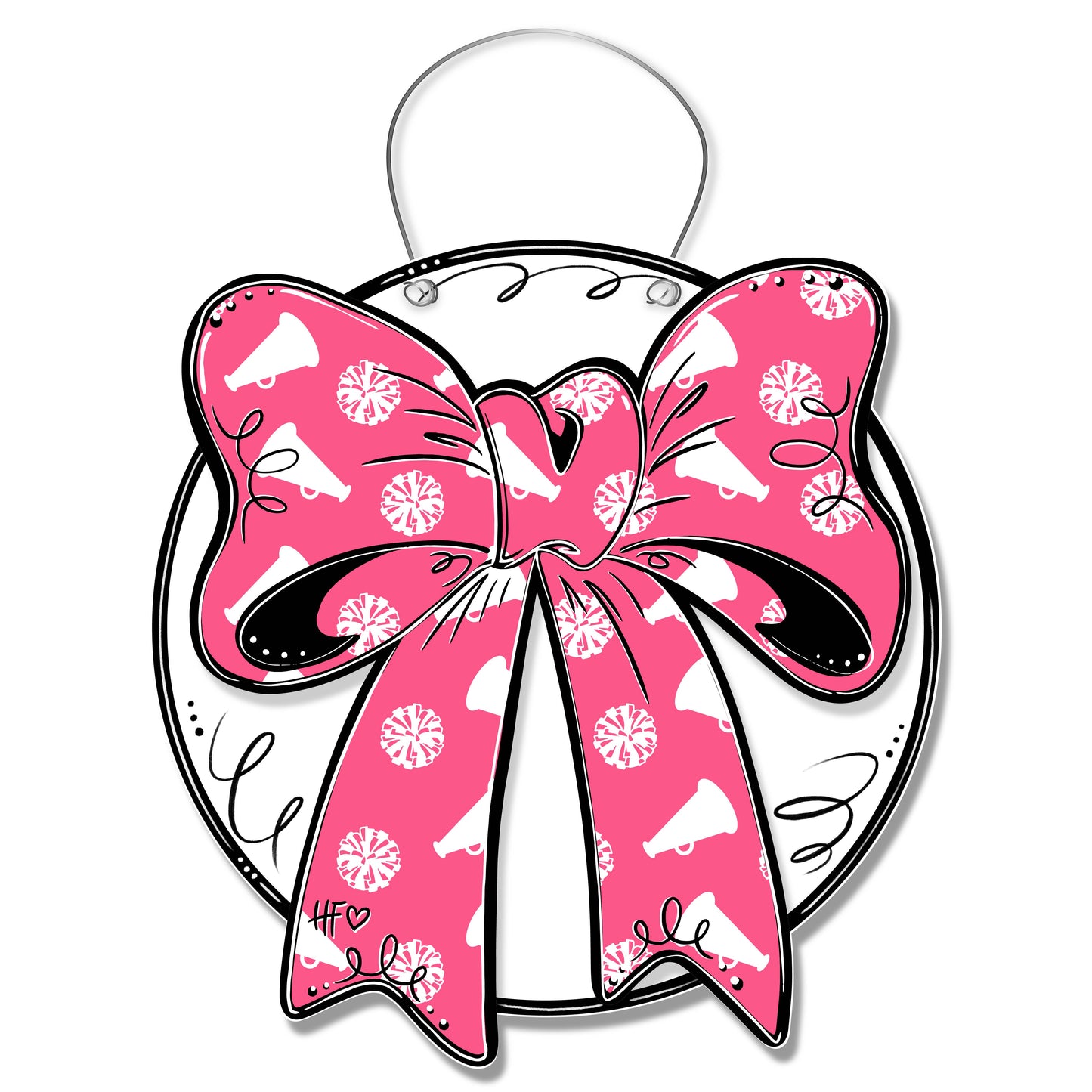 Cheerleading Bow Door Hanger