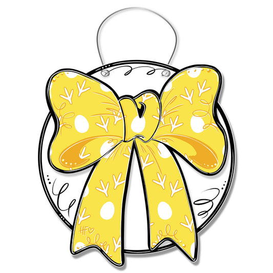 Chickens Bow Door Hanger