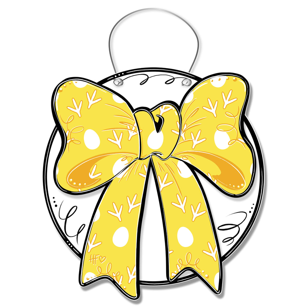 Chickens Bow Door Hanger