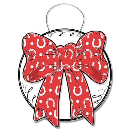 Horseshoe Bow Door Hanger