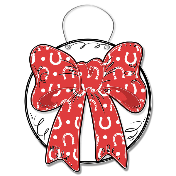 Horseshoe Bow Door Hanger