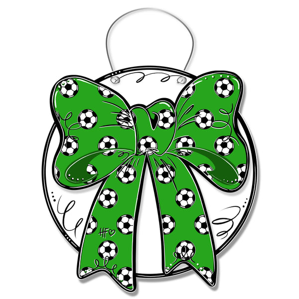 Soccer Bow Door Hanger