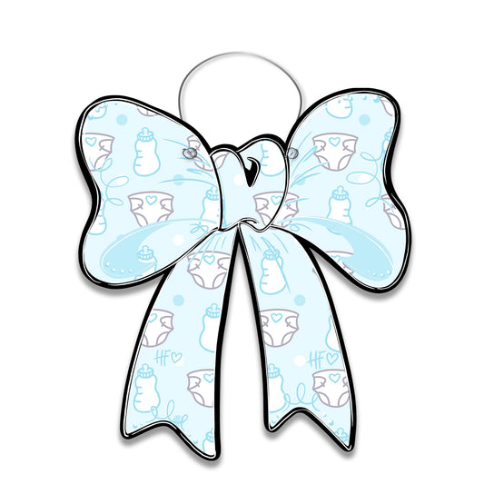 Baby Boy Bow Door Hanger