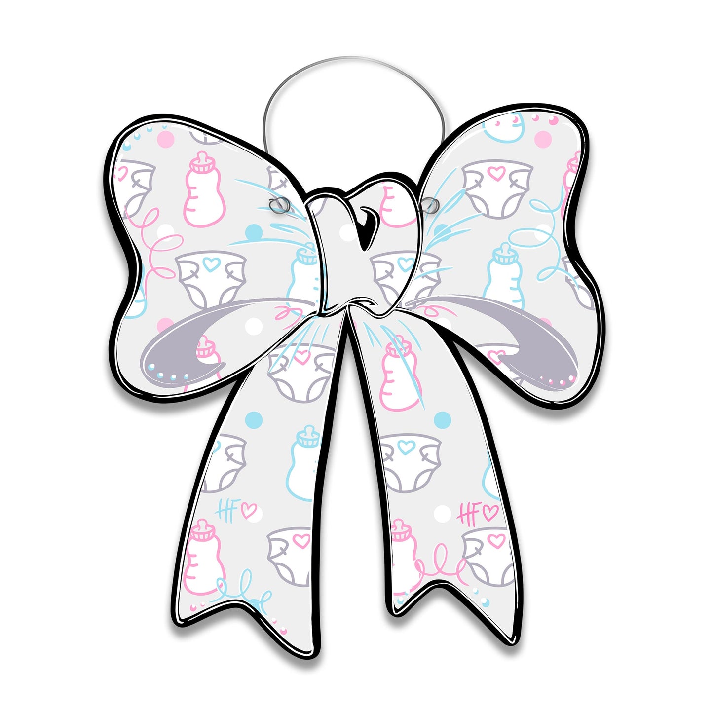 Baby Shower Bow Door Hanger