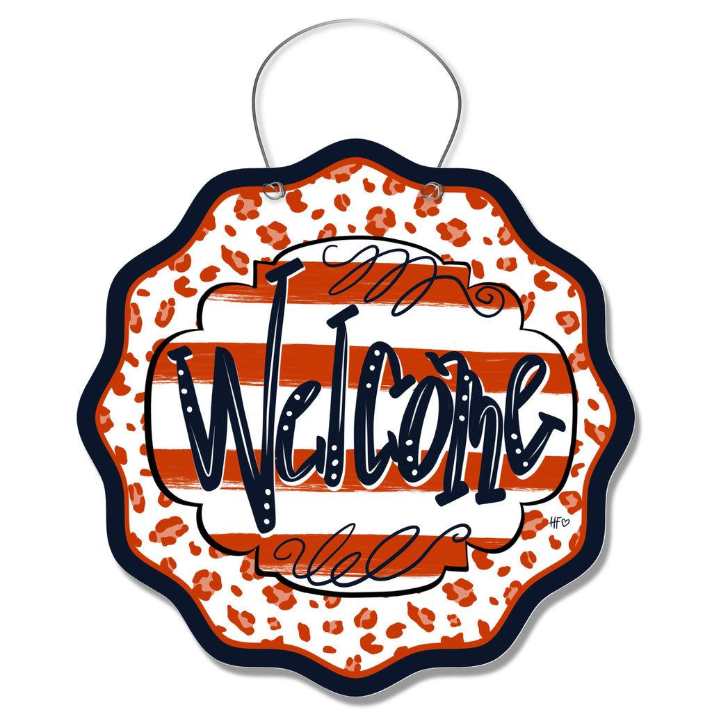 Bears Leopard Welcome Door Hanger