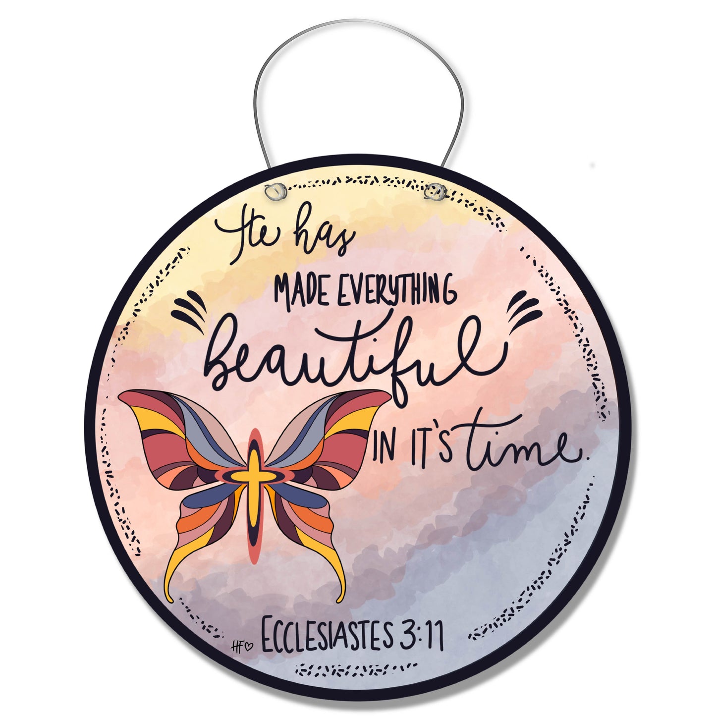 Beautiful Butterfly Door Hanger