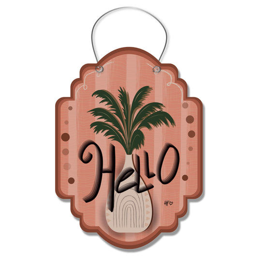 BOHO Hello Door Hanger