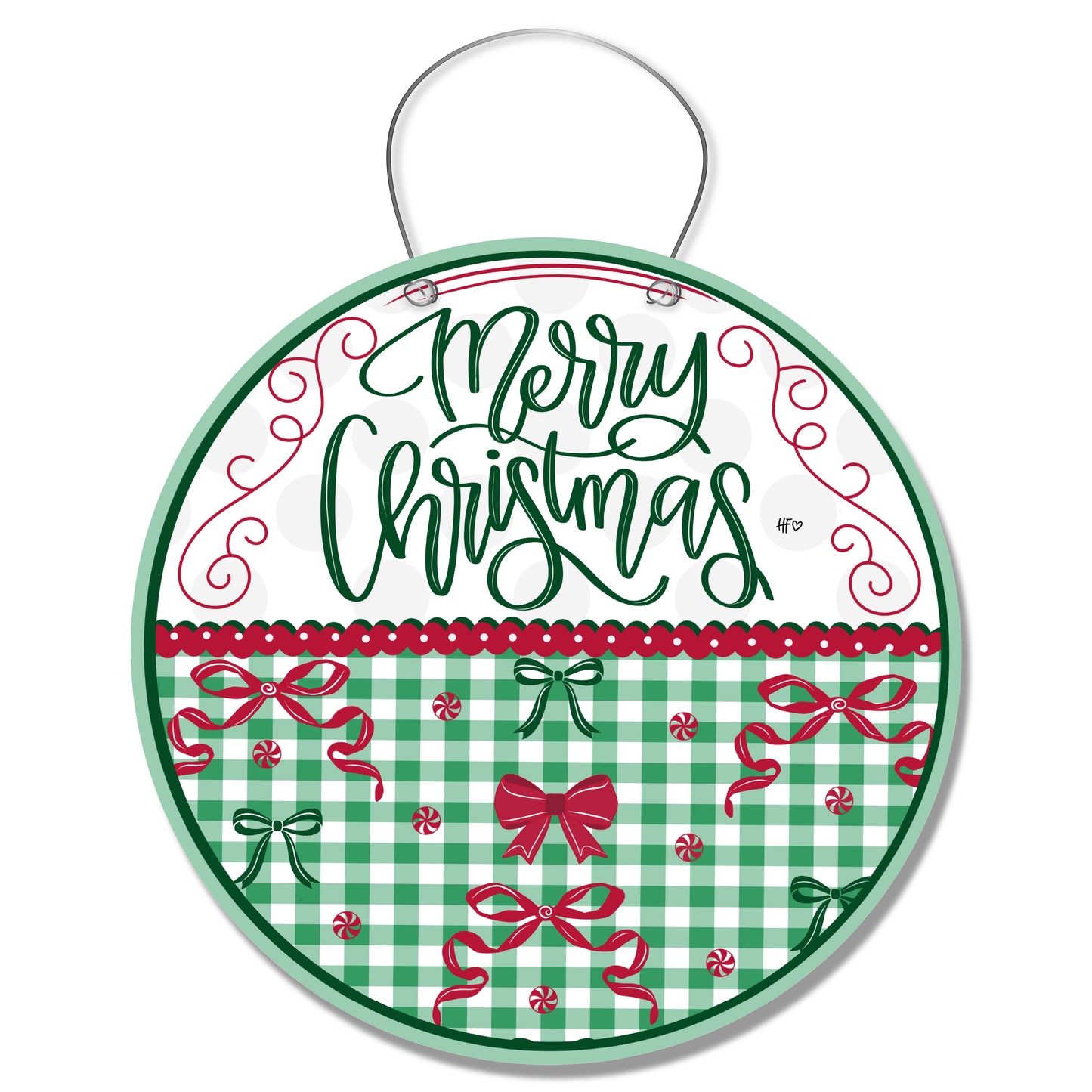 Bow-tiful Christmas Door Hanger