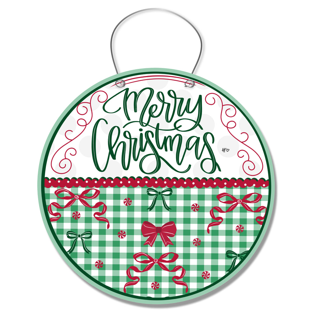 Bow-tiful Christmas Door Hanger