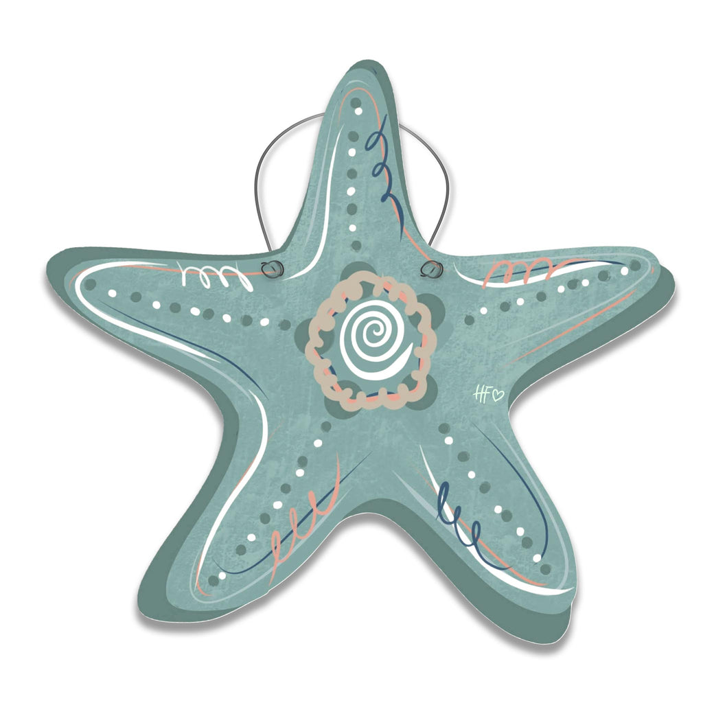 Brushstroke Starfish Door Hanger