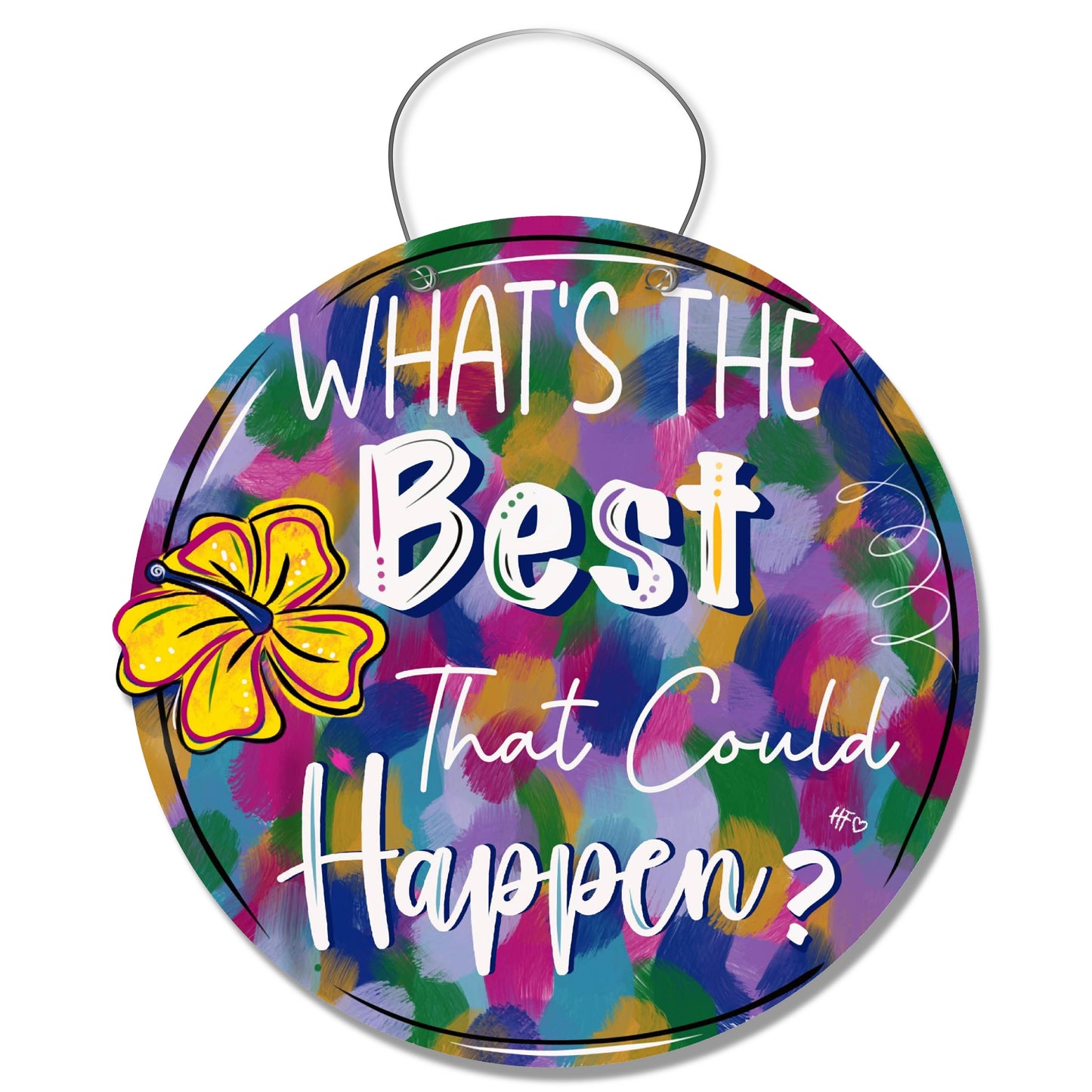 Brushstroke Confidence Door Hanger