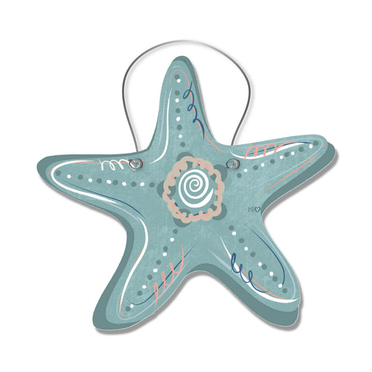 Brushstroke Starfish Door Hanger