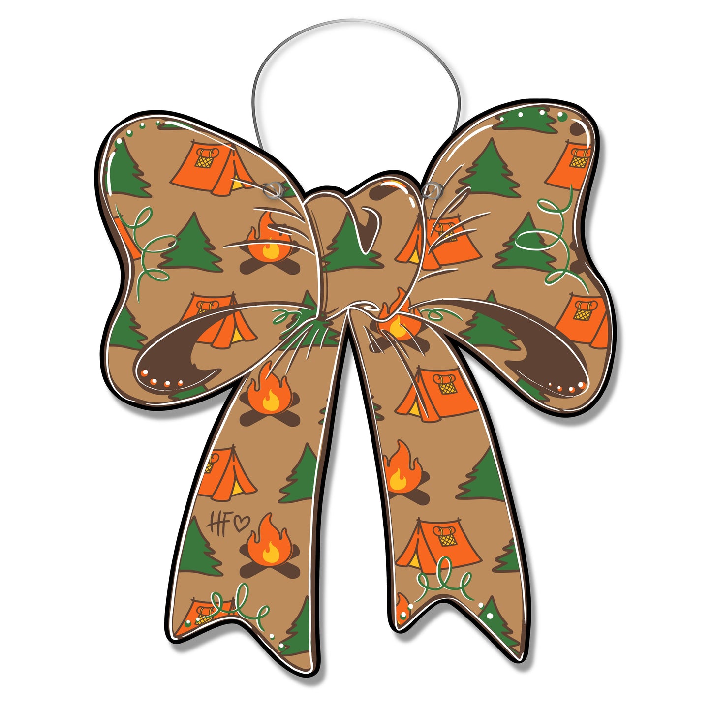 Camping Bow Door Hanger