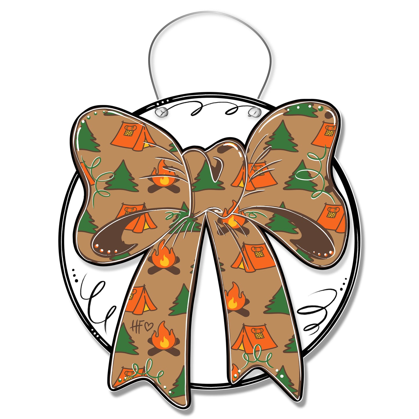 Camping Bow Door Hanger