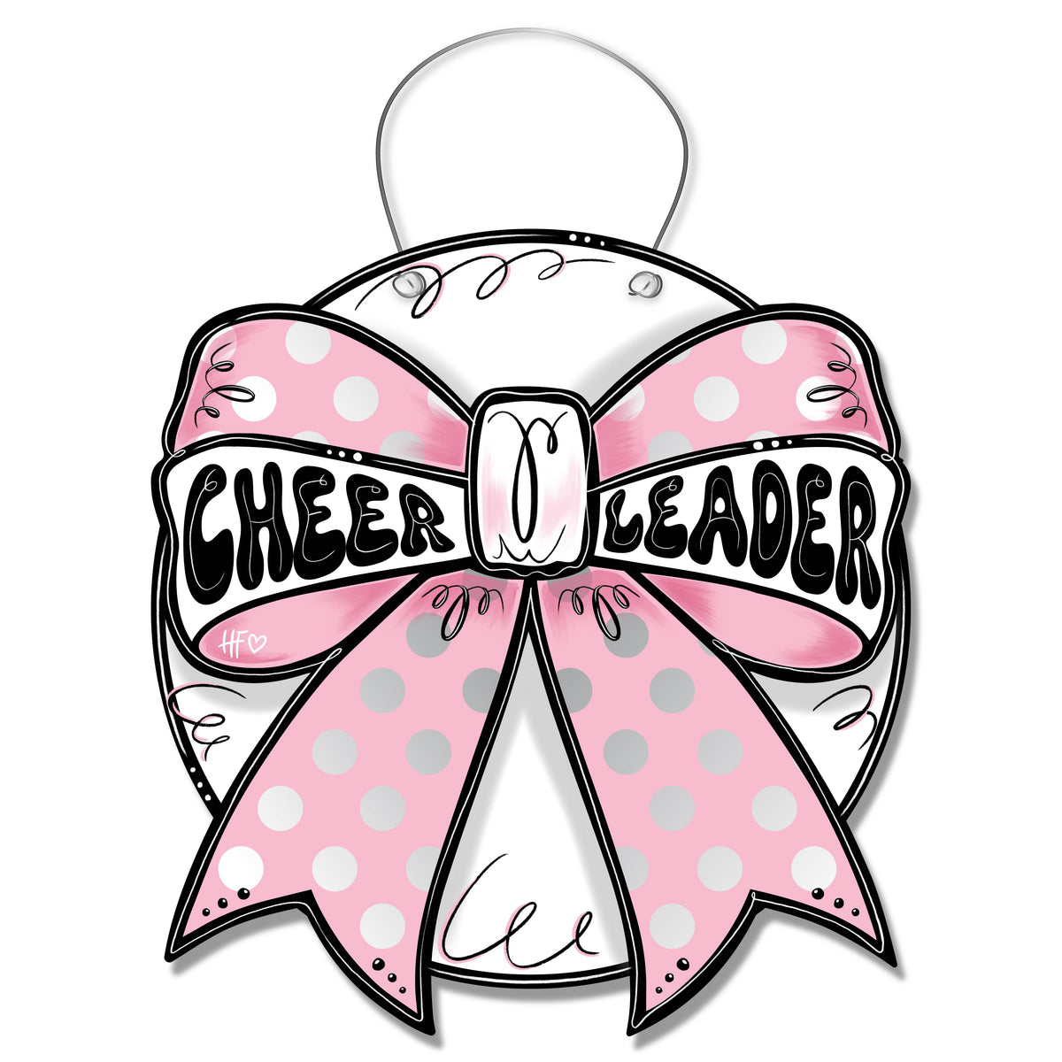 Cheerleader Bow Door Hanger