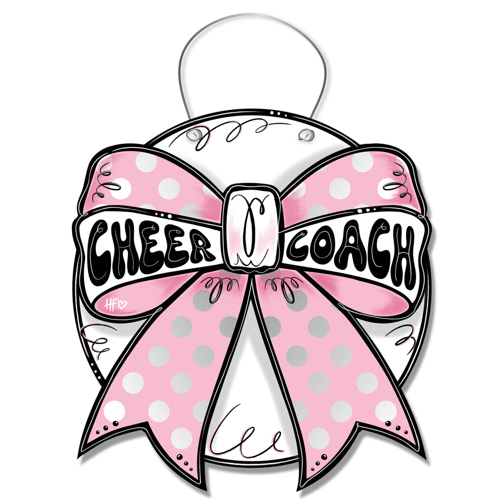 Cheer Coach Bow Door Hanger