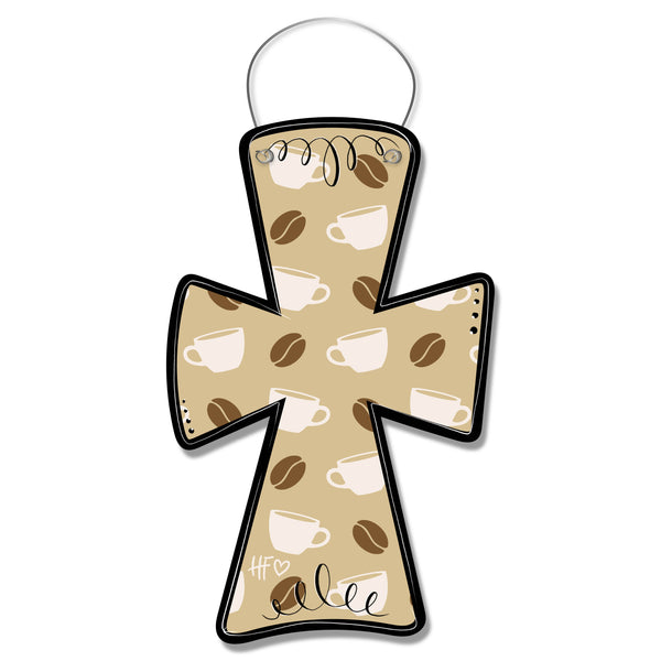 Coffee Cross Door Hanger