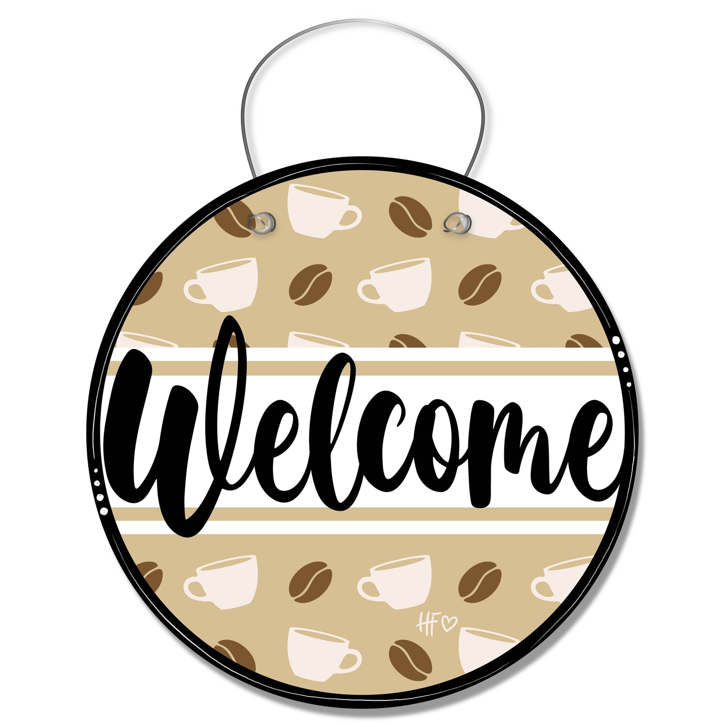 Coffee Welcome Board Door Hanger