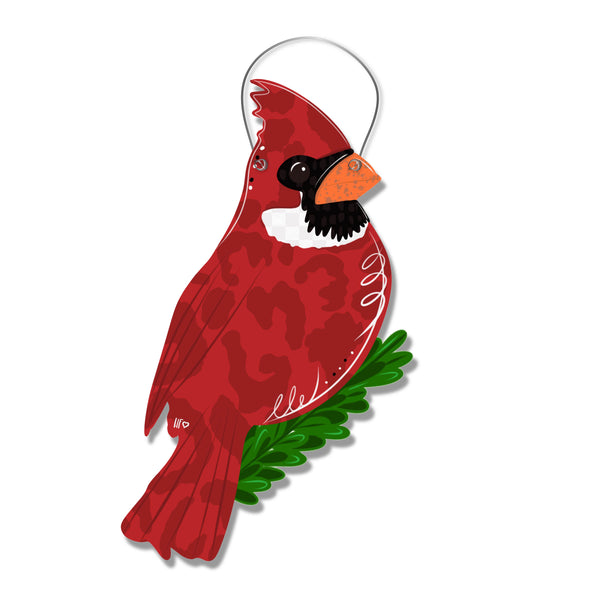Spring Cardinal Door Hanger