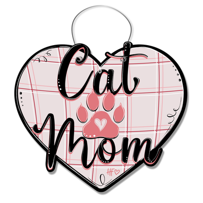 Cat Mom Door Hanger