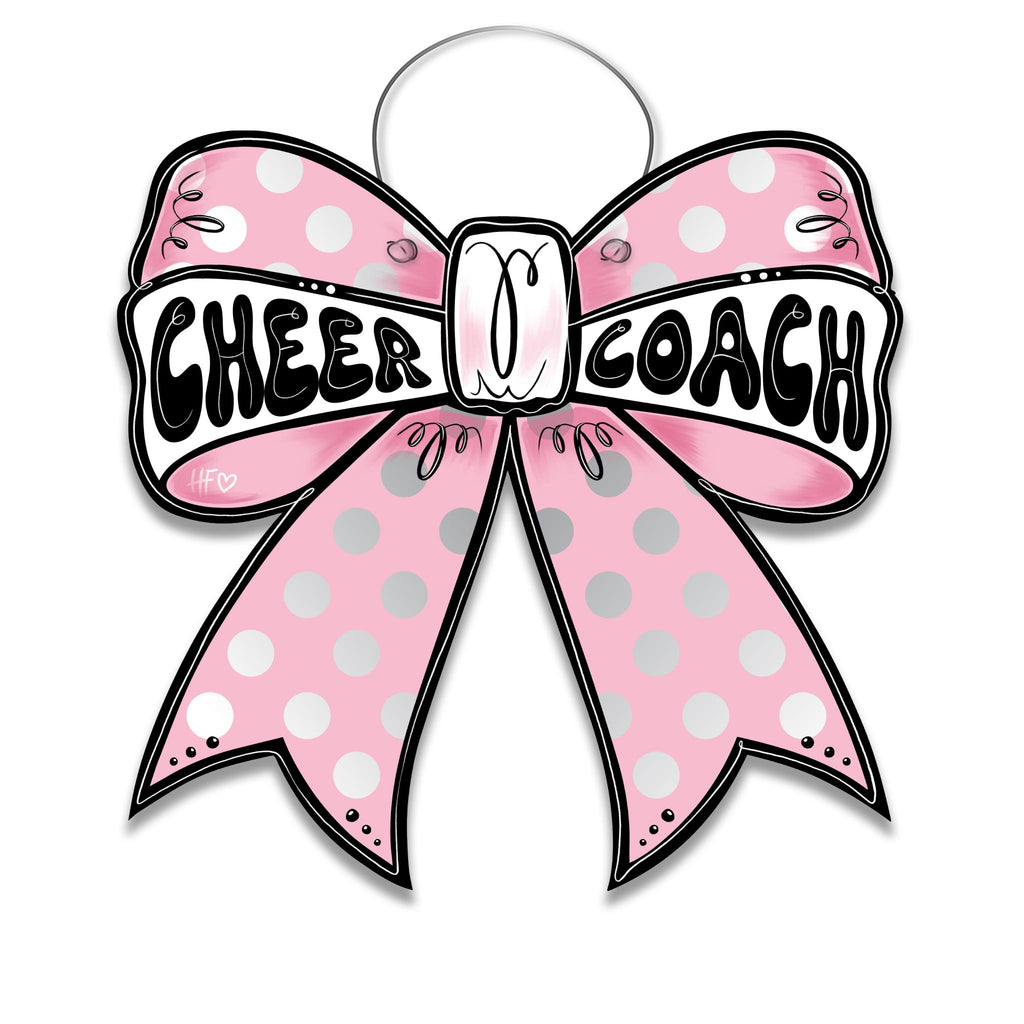Cheer Coach Bow Door Hanger