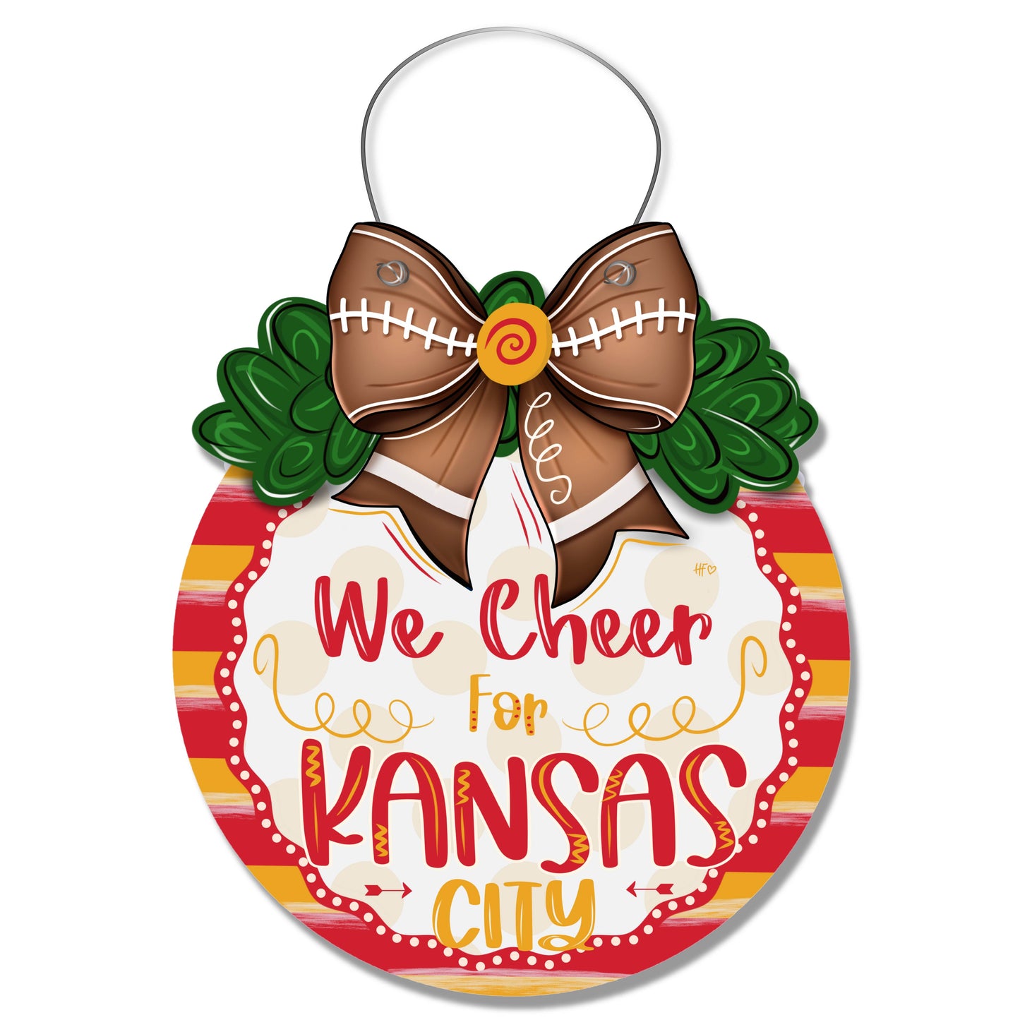 Cheer for Kansas City Door Hanger