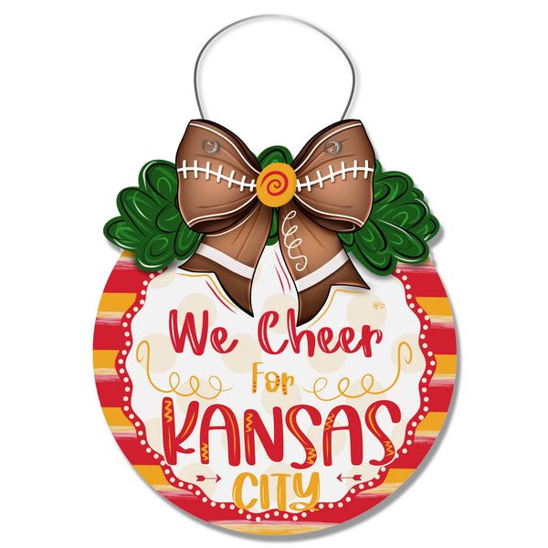 Cheer for Kansas City Door Hanger