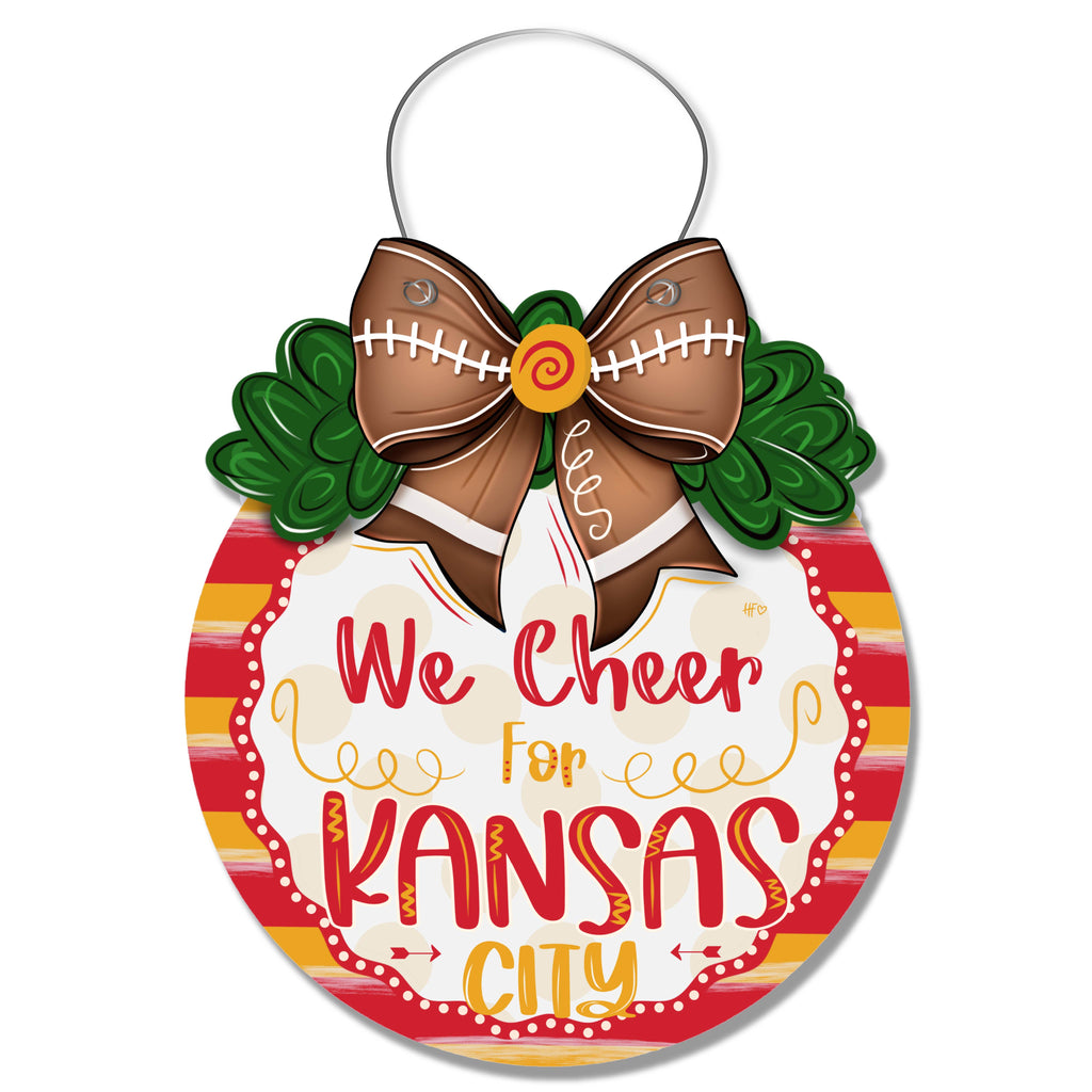 Cheer for Kansas City Door Hanger