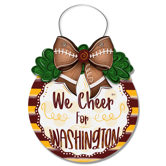 Cheer for Washington Door Hanger