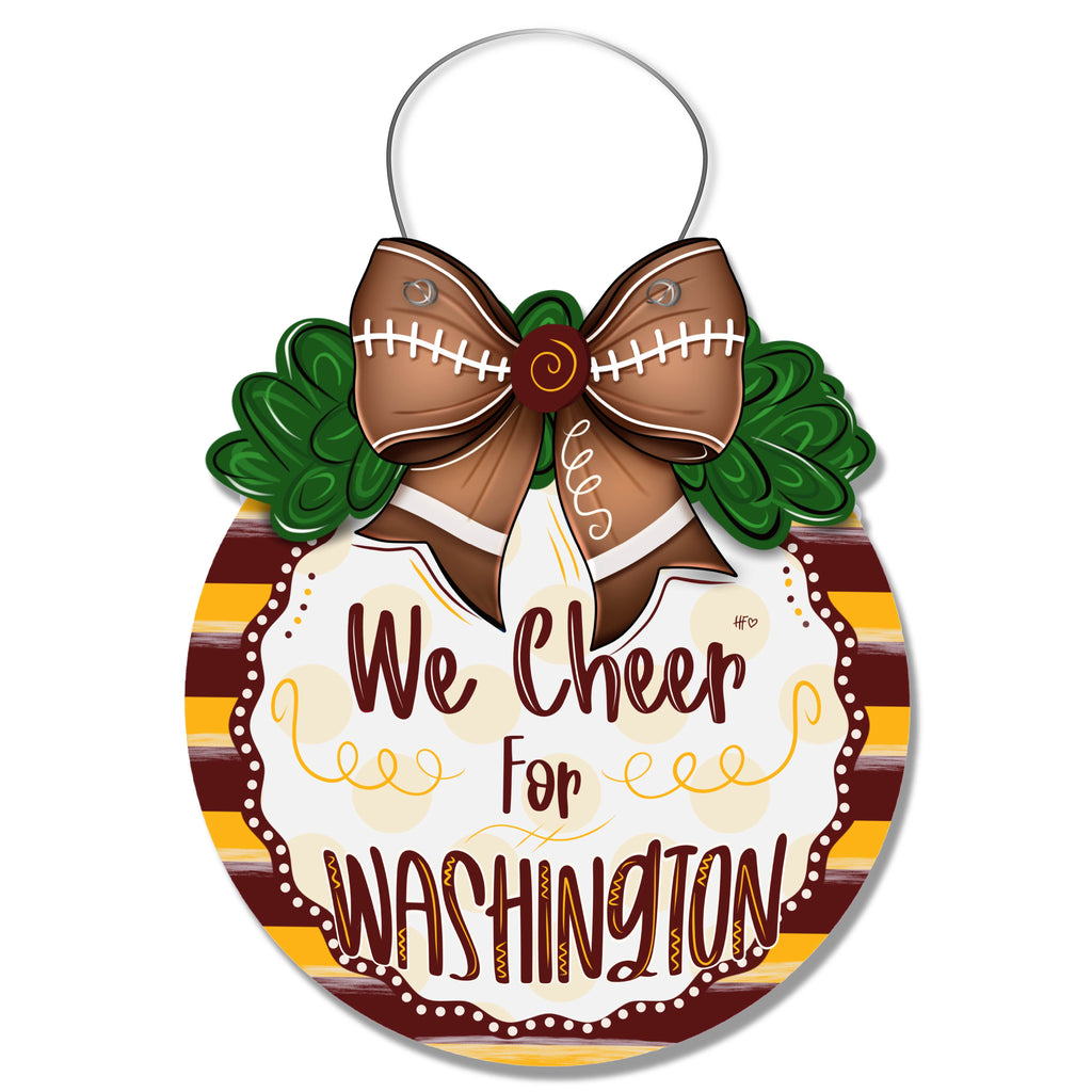 Cheer for Washington Door Hanger