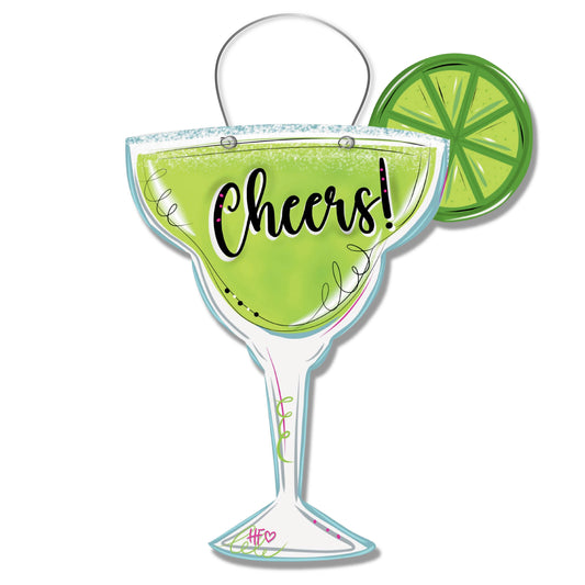 Cheers Margarita Door Hanger