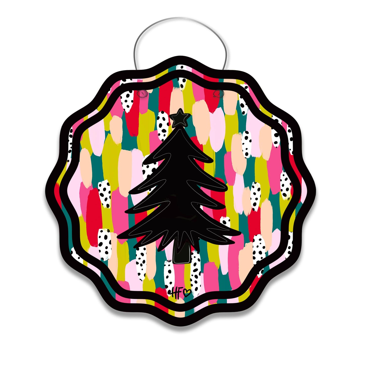Christmas Tree Silhouette Door Hanger