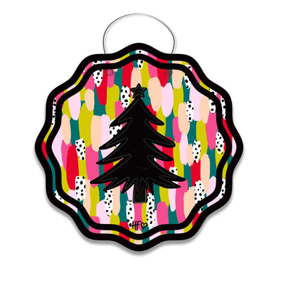 Christmas Tree Silhouette Door Hanger
