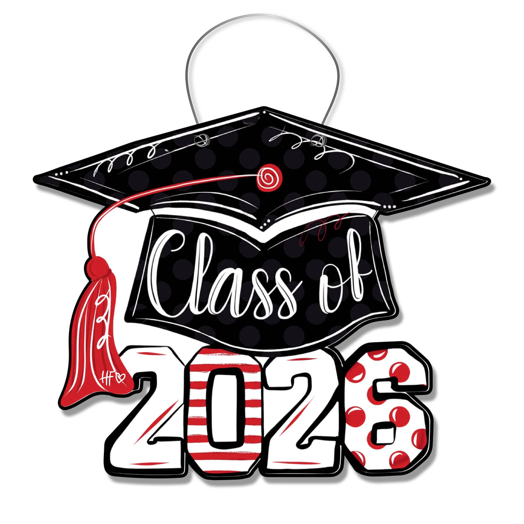Class of 2026 (Red) Door Hanger
