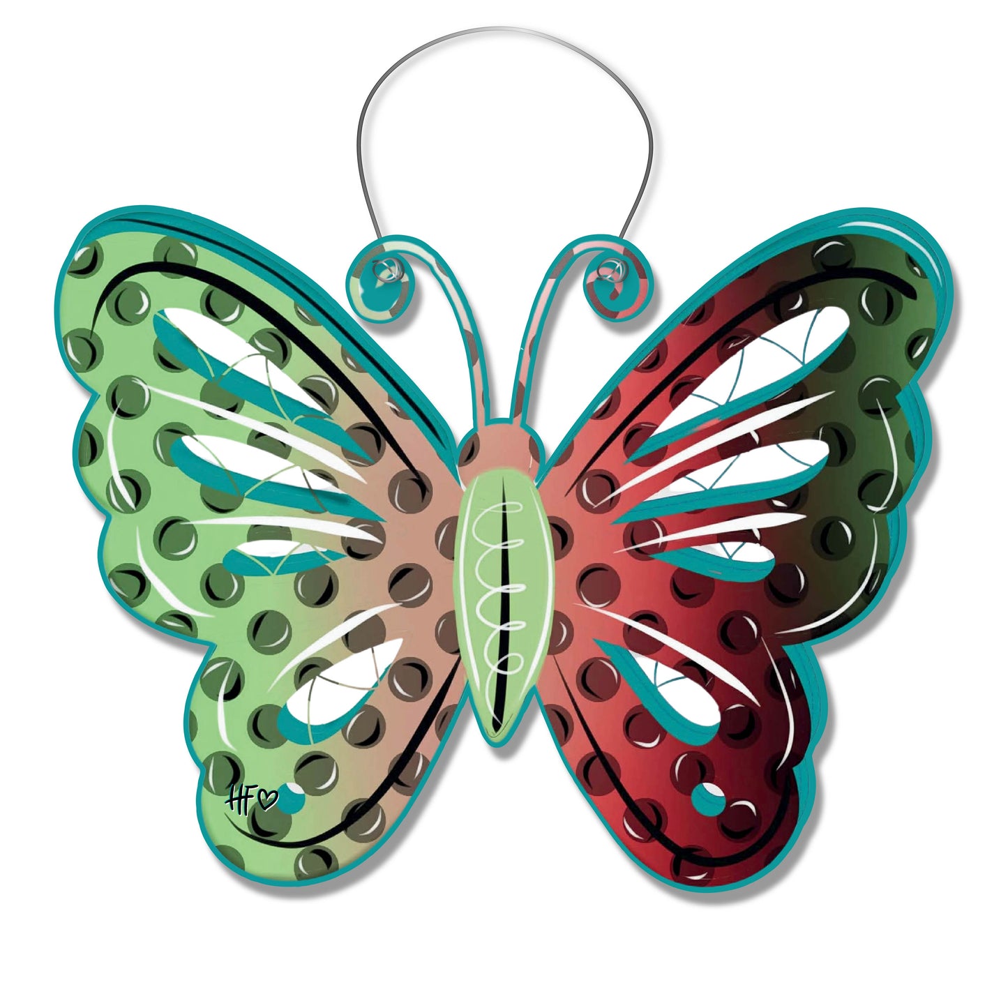 Crimson Grove Butterfly Door Hanger