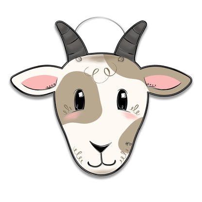Cute Goat Head Door Hanger
