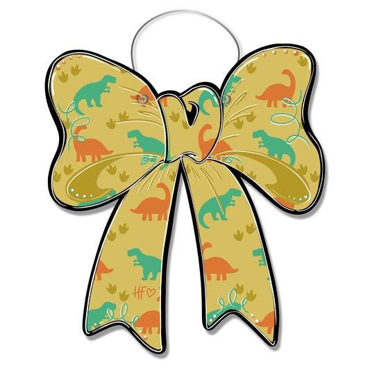 Dinosaur Bow Door Hanger