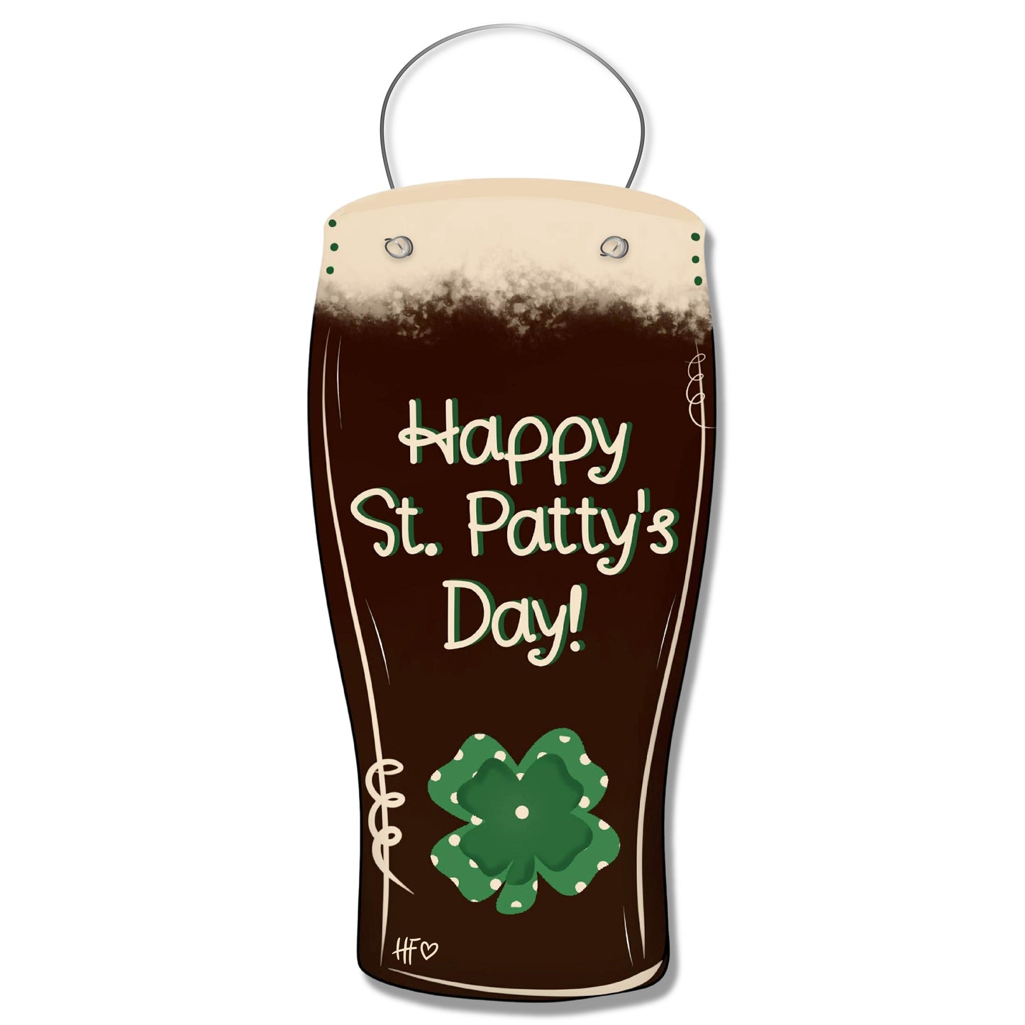 Dark Beer St.Patrick's Day Door Hanger