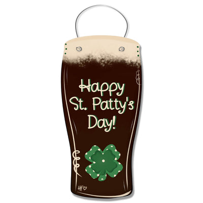 Dark Beer St.Patrick's Day Door Hanger