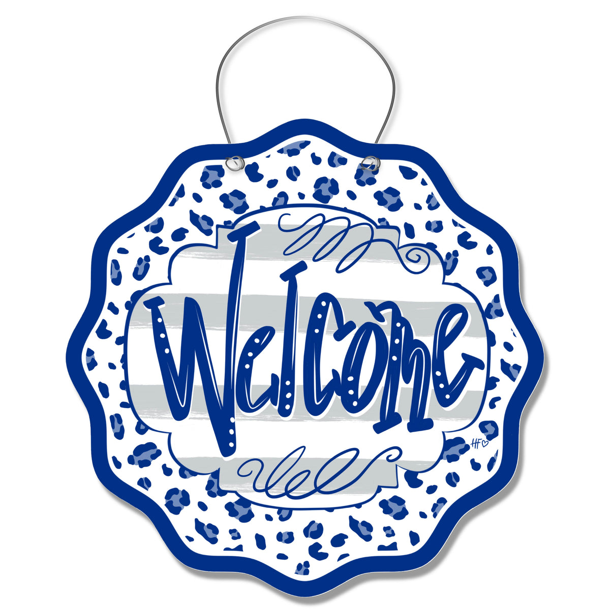 Duke Leopard Welcome Door Hanger