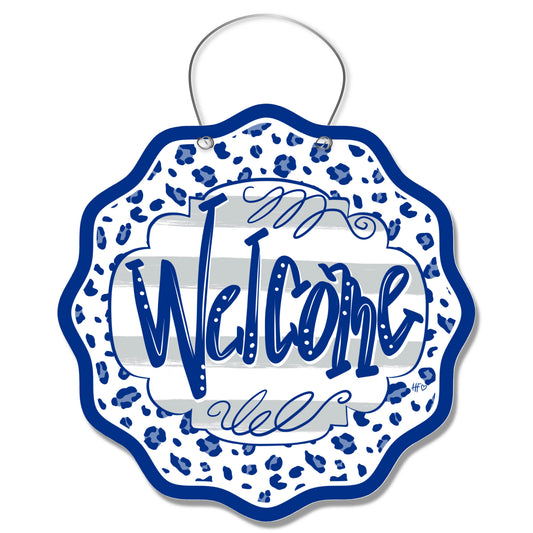 Duke Leopard Welcome Door Hanger