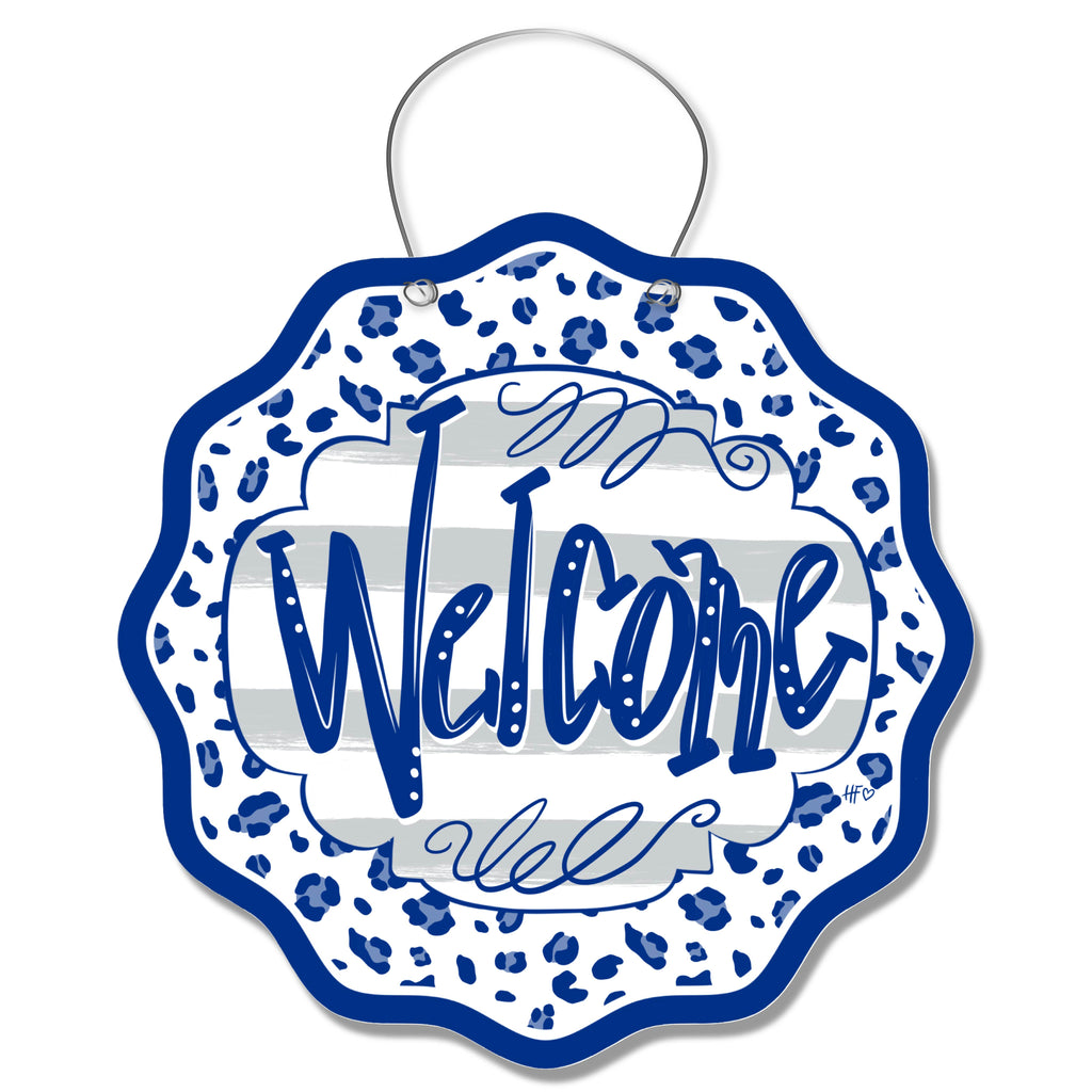 Duke Leopard Welcome Door Hanger