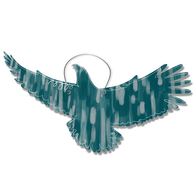 Eagle Brushstroke Door Hanger (Green/Grey)