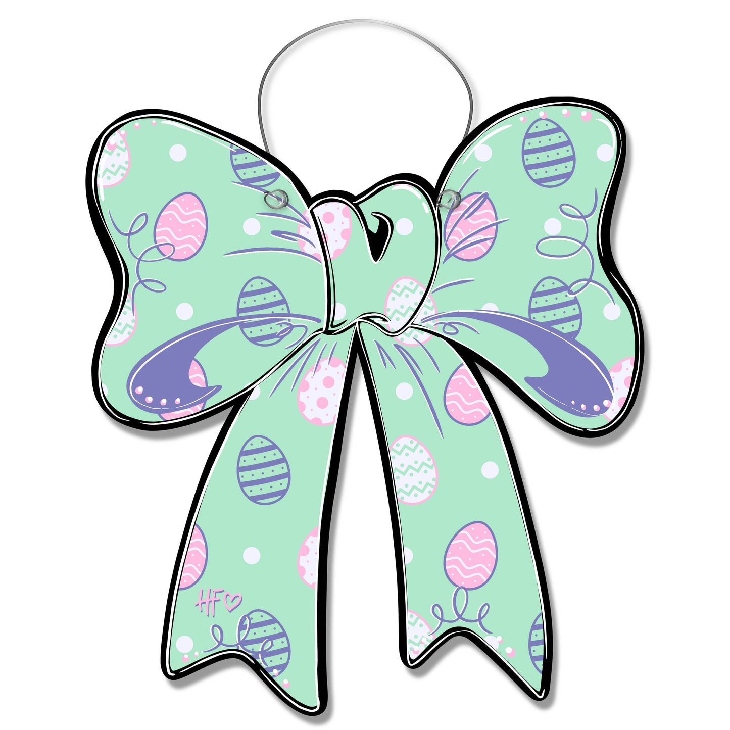Easter Egg Bow Door Hanger