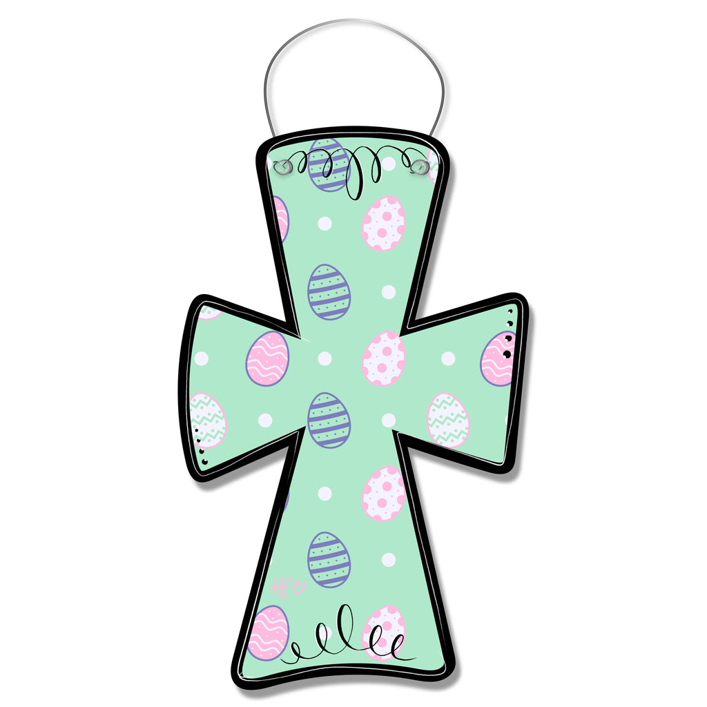 Easter Egg Cross Door Hanger