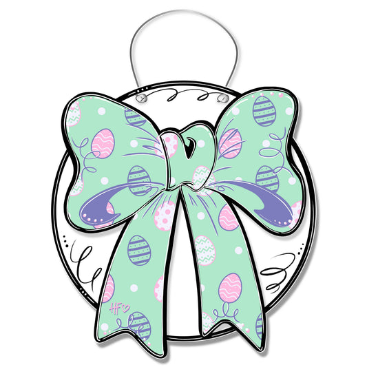 Easter Egg Bow Door Hanger