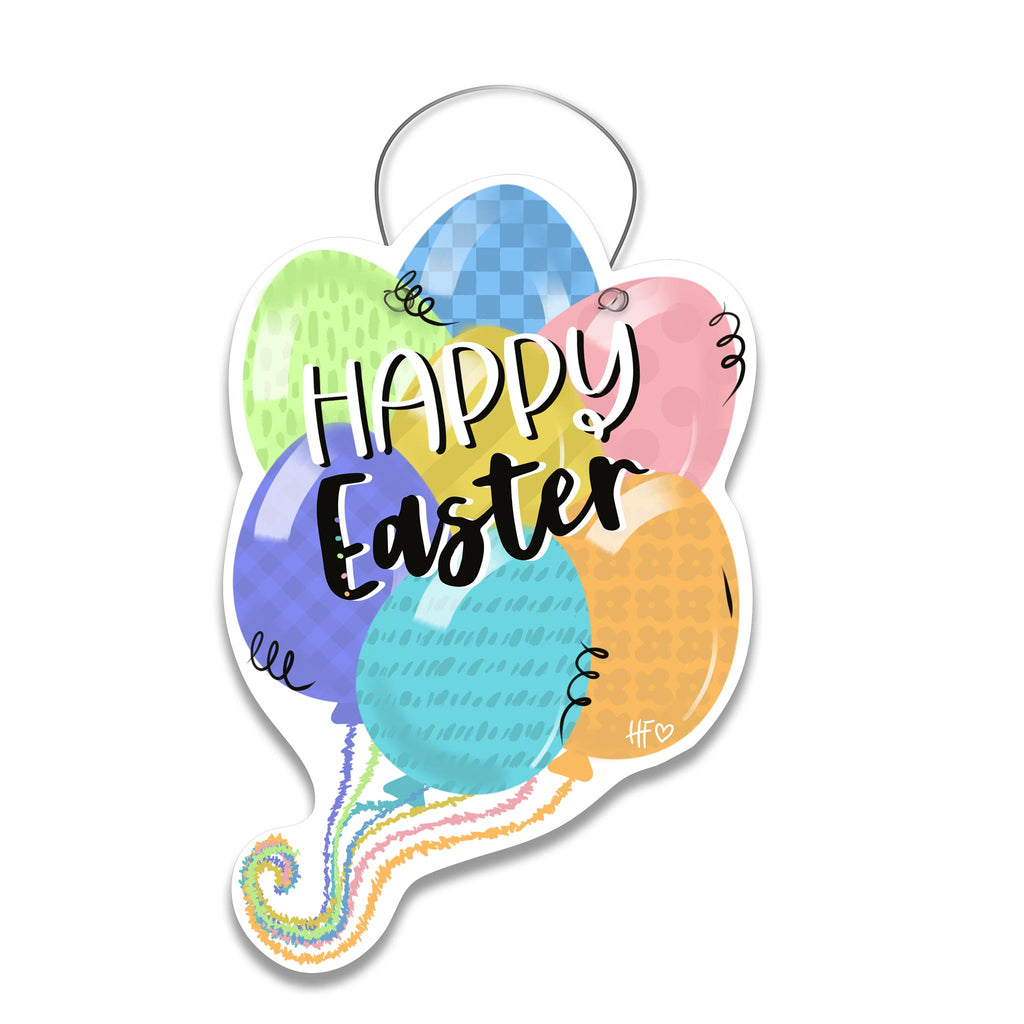 Easter Balloons Door Hanger