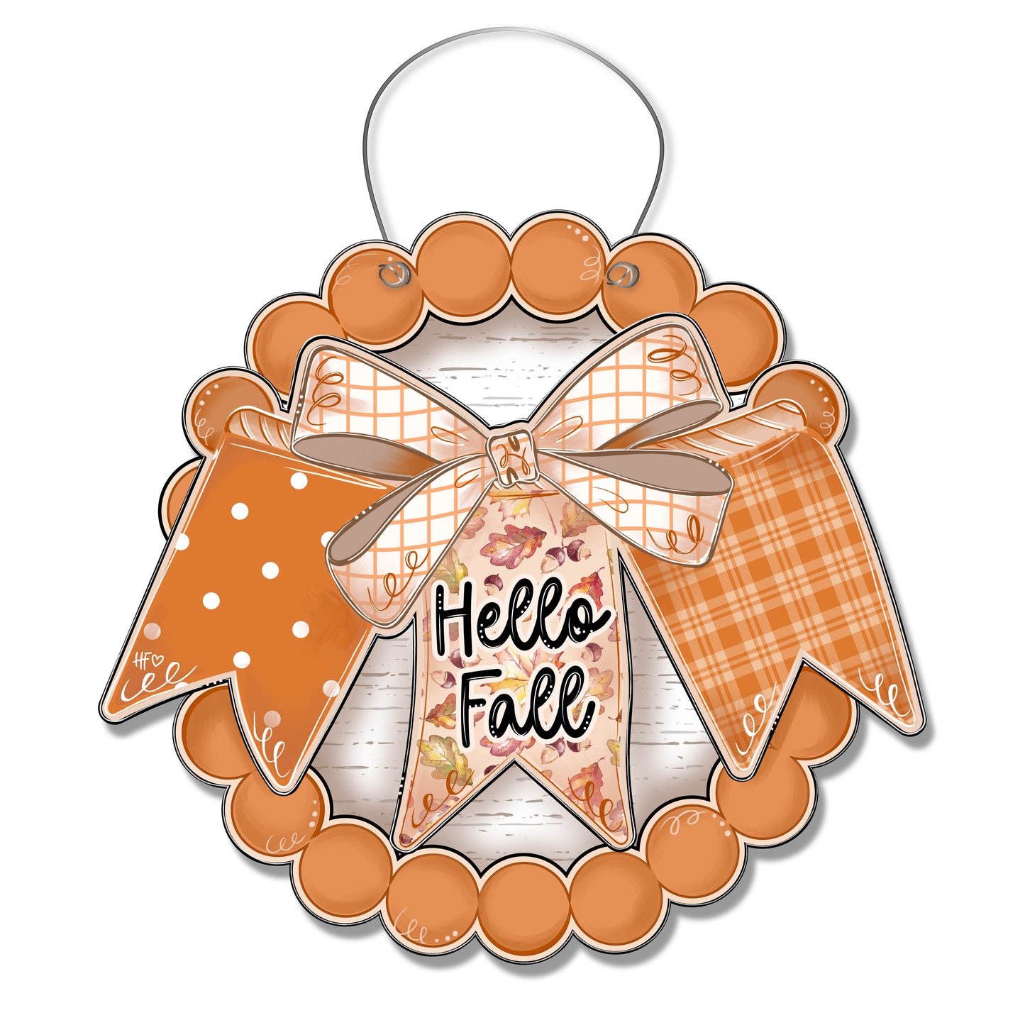 Fall Bunting Door Hanger