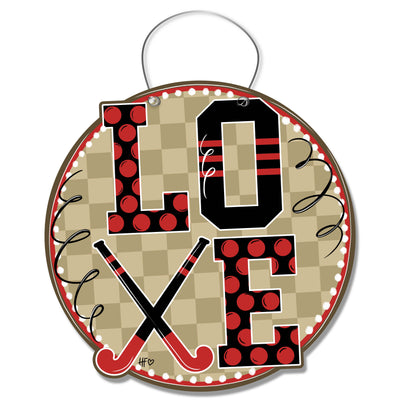 Field Hockey Love Door Hanger
