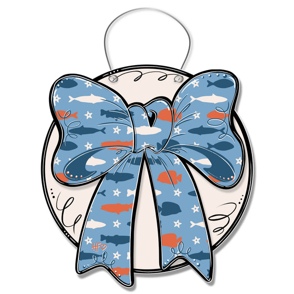 Fishing Pattern Door Hanger
